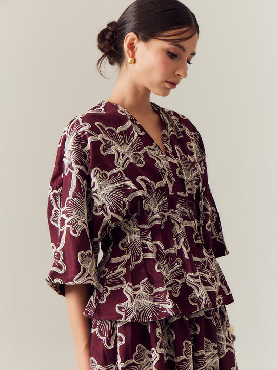 Esti Top in Dark Scarlett