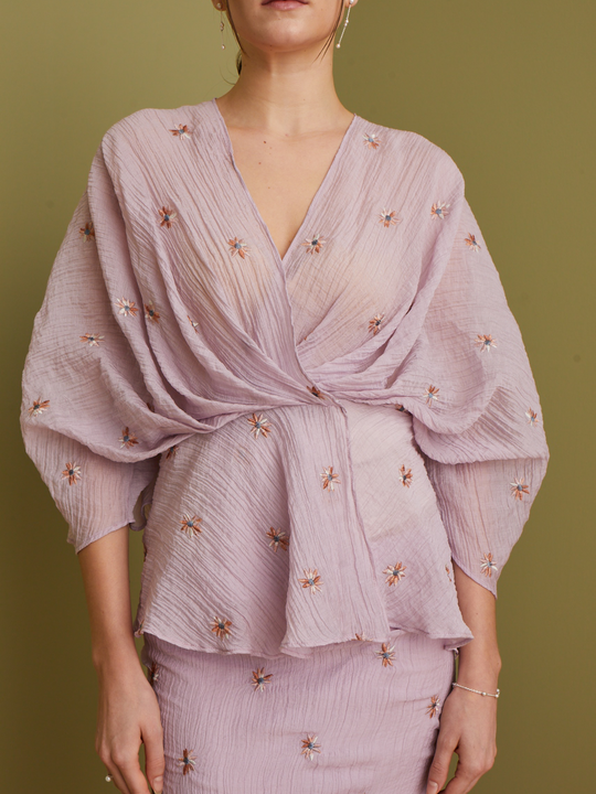 Mekar Top in Soft Lilac