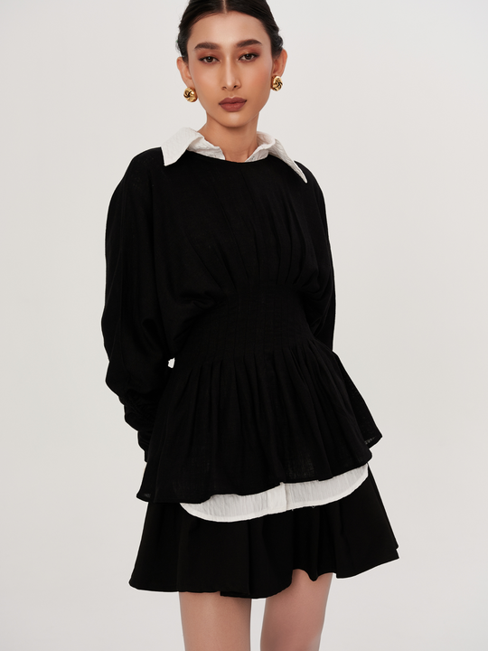 Nyssa   Top in     Jade     Black