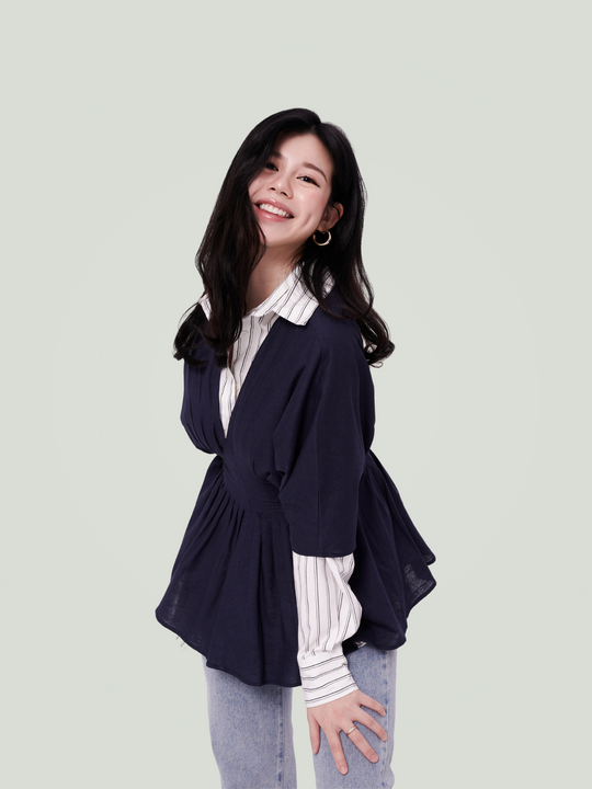 Nia Top in          Midnight             Blue