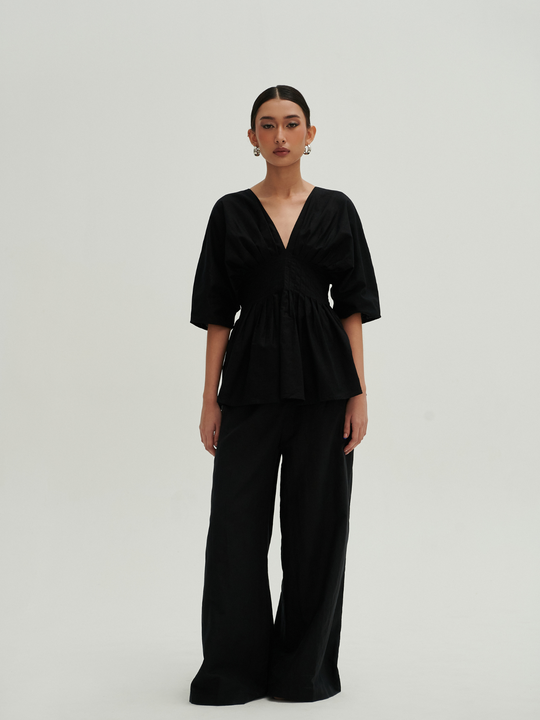 Nia Top in Black Cherry