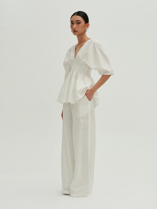 Nia Top in Egg Shell