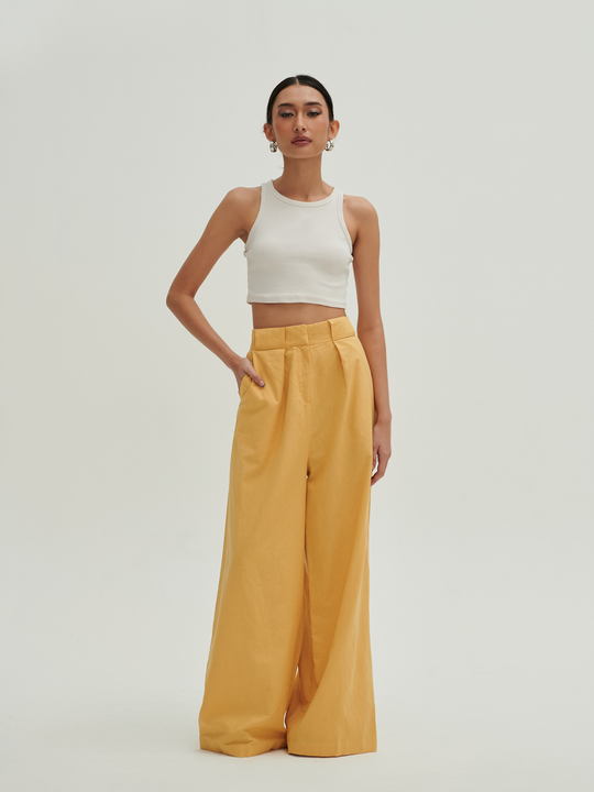 Hania Pants in Lemon