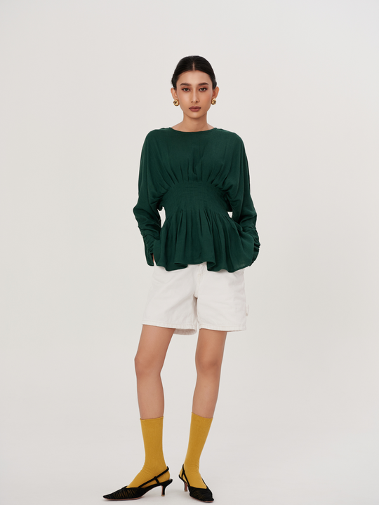 Nyssa Top      in     Emerald