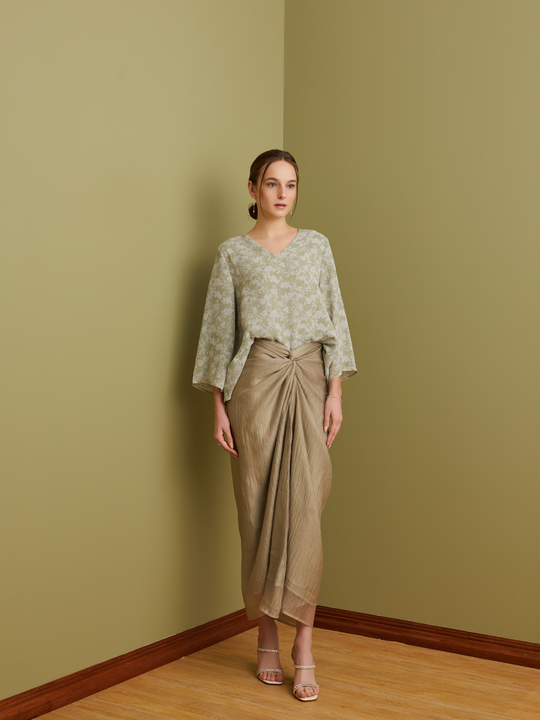 Pixie Wrap Skirt in Sage
