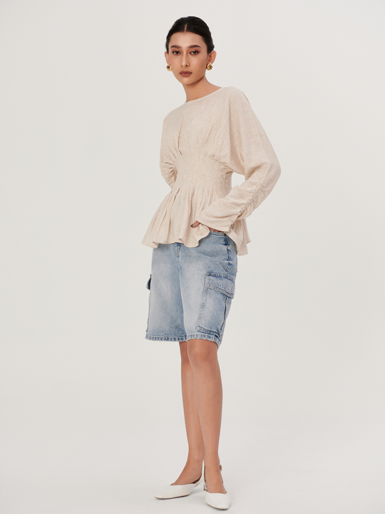 Nyssa Top in Earthy Stone