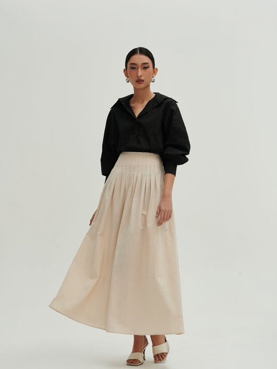 Nia Skirt    in     Soft      Nude