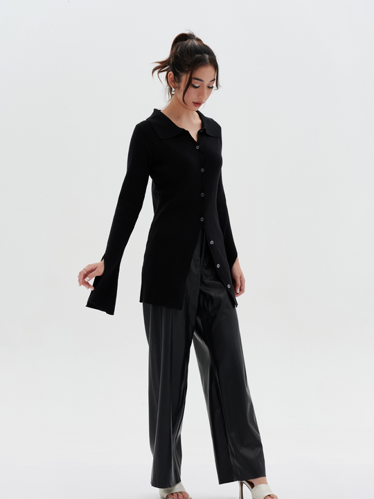 Alexa Top in Millennial Black