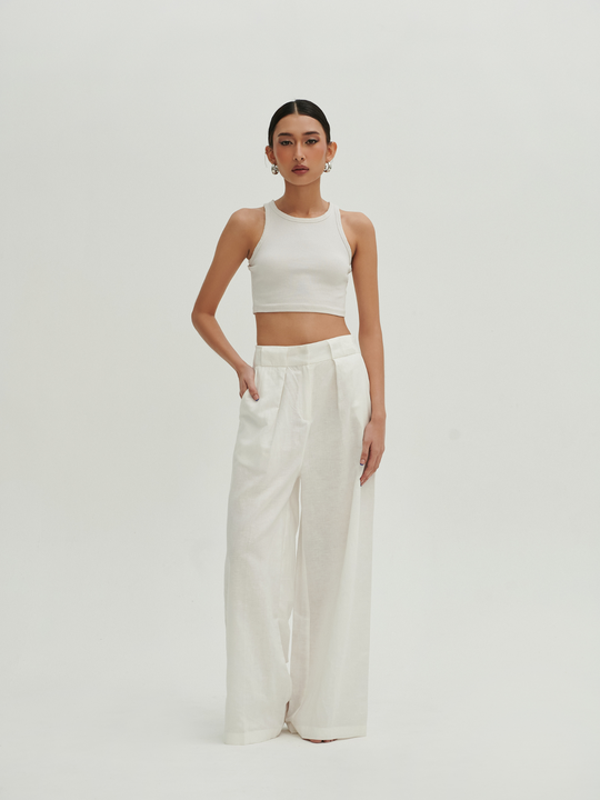 Hania Pants in Egg Shell