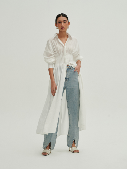 Yara Dress in    Off     White