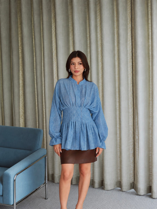 Sera Top in Denim Air