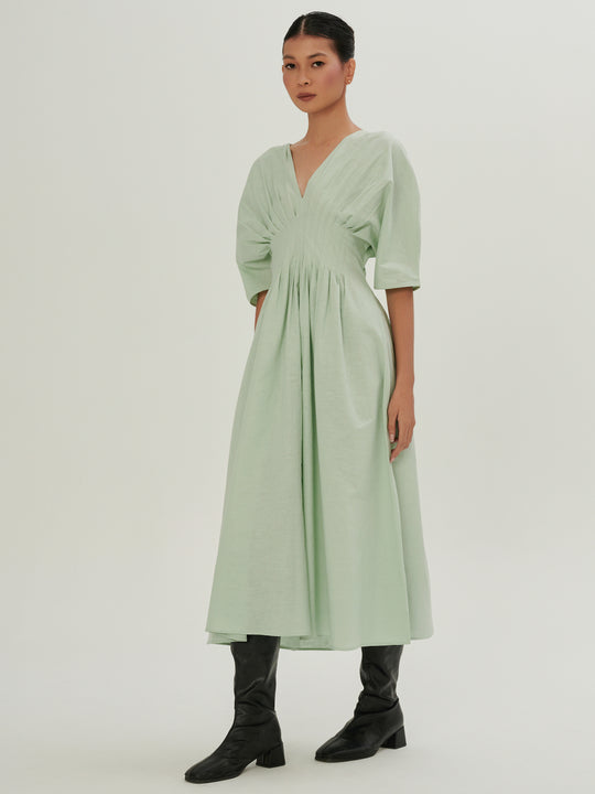 Nia Dress in Mint Green