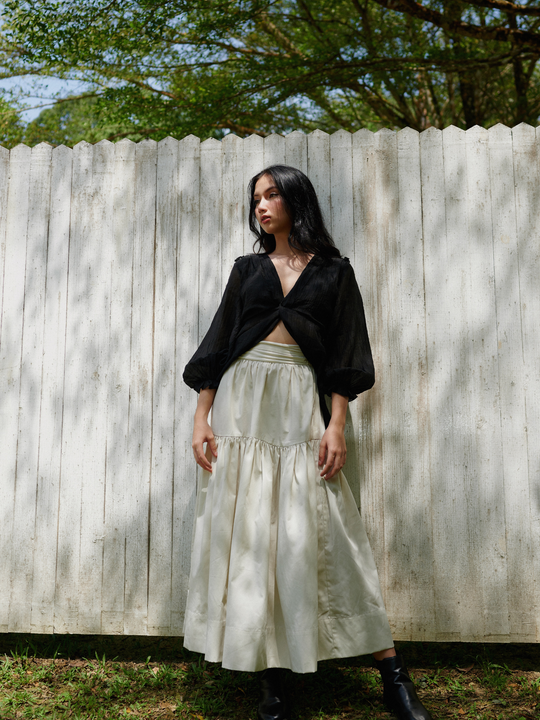 Heather Skirt in Ivory