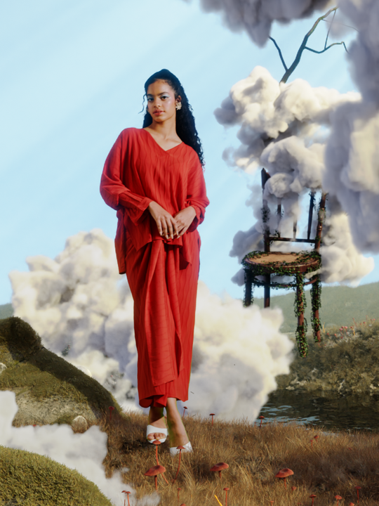 Adi Top in Sunset Orange