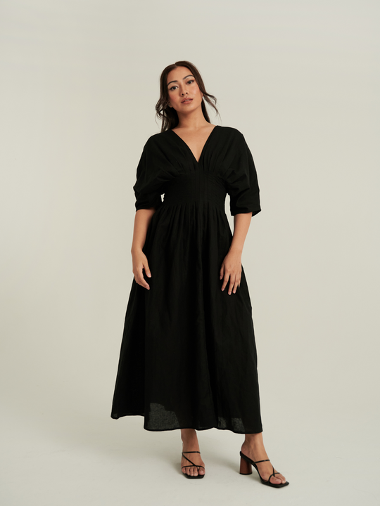 Nia dress in Hepburn Black