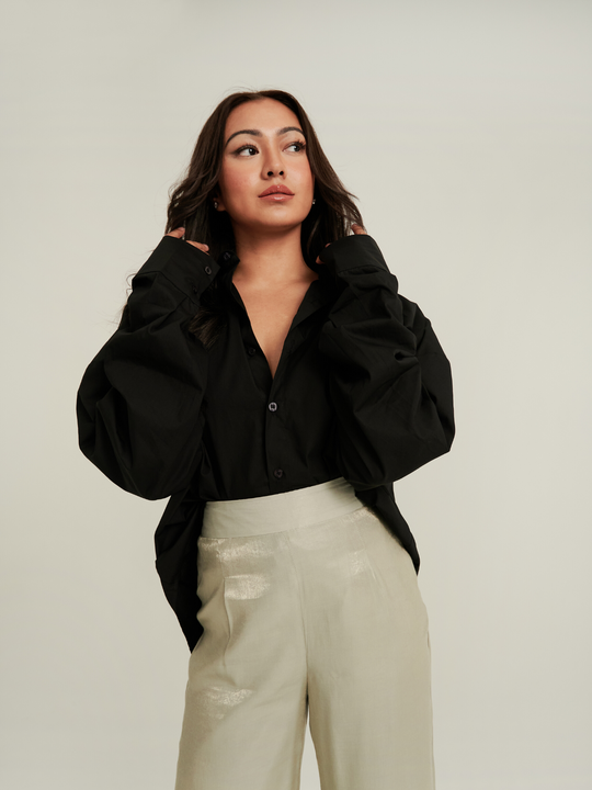 The OG Hanya Oversized Shirt in Black
