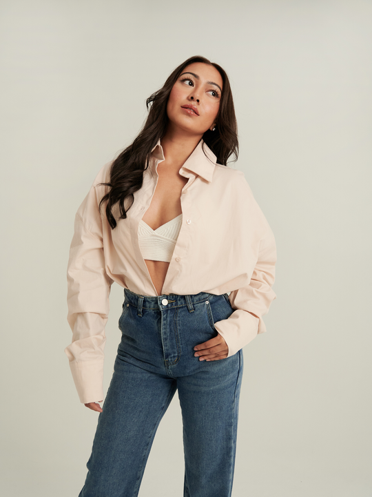 The OG Hanya Oversized Shirt in Peanut