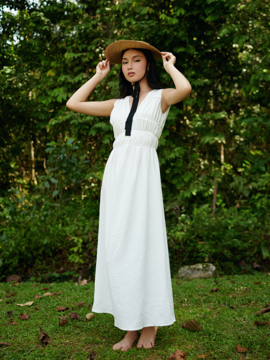 Willow Dress in Pearly White