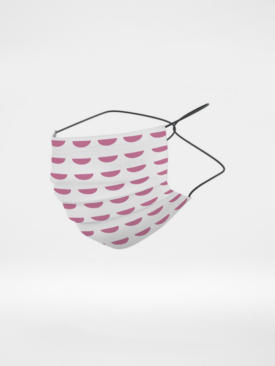 Hanya Disposable Face Mask in Beet