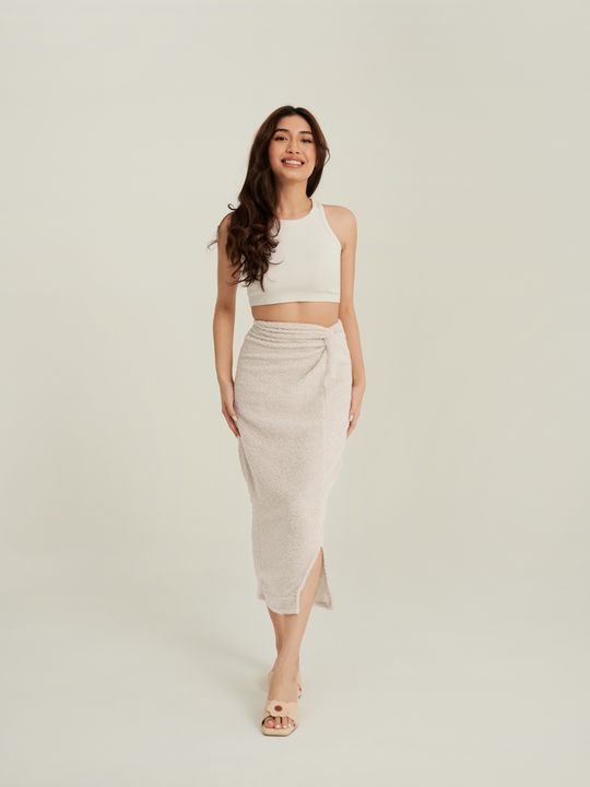 Venus Fleece Skirt in Mist