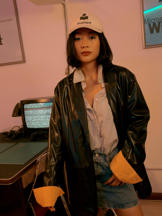 The Stripe Shirt in Olive