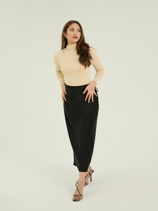 The Skin Deep Turtle Neck in Porcelain