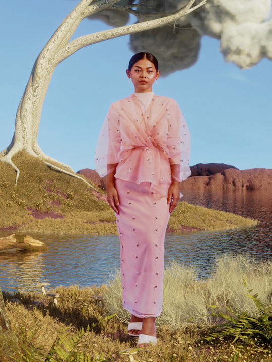 Mekar Skirt In Peony