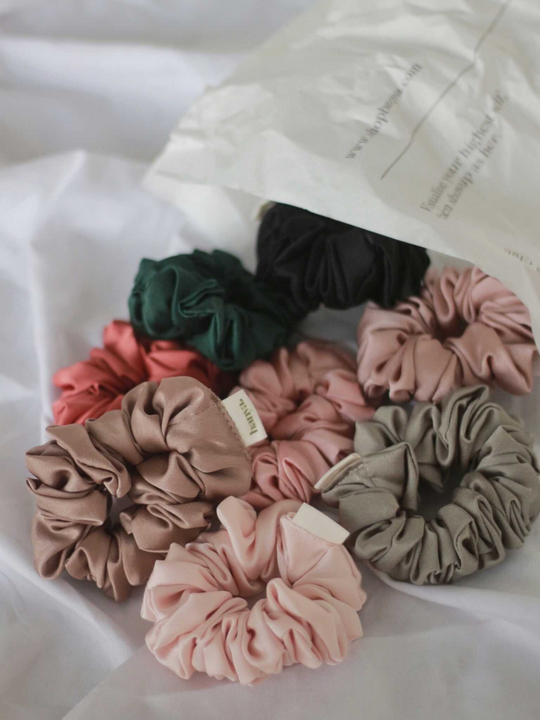 8X Tangle No More Silk Scrunchies
