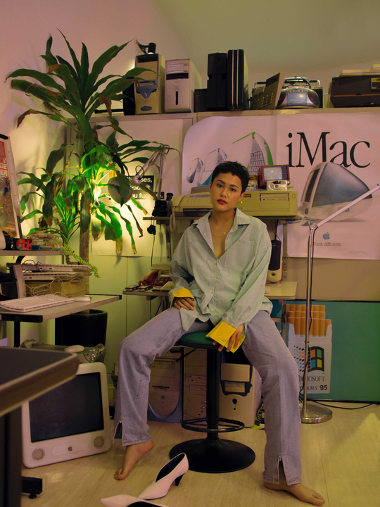 The Stripe Shirt in Emerald