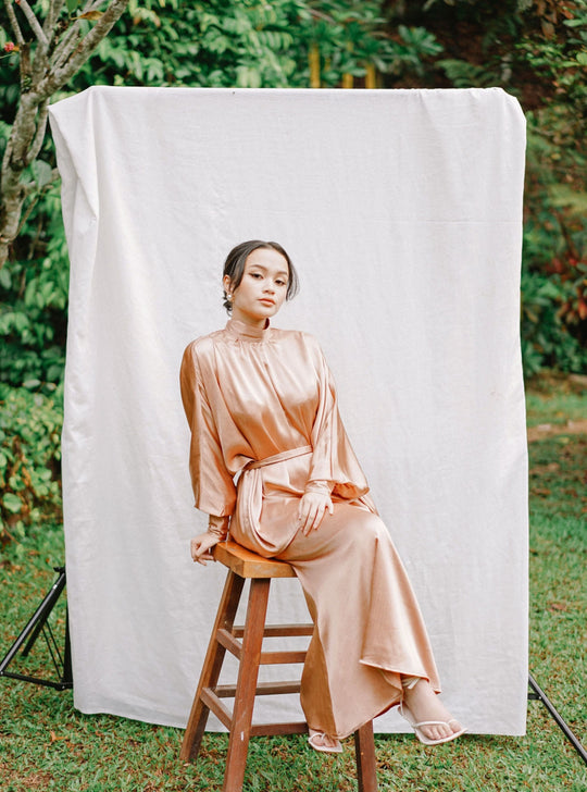 Dinda Kurung Set in Copper