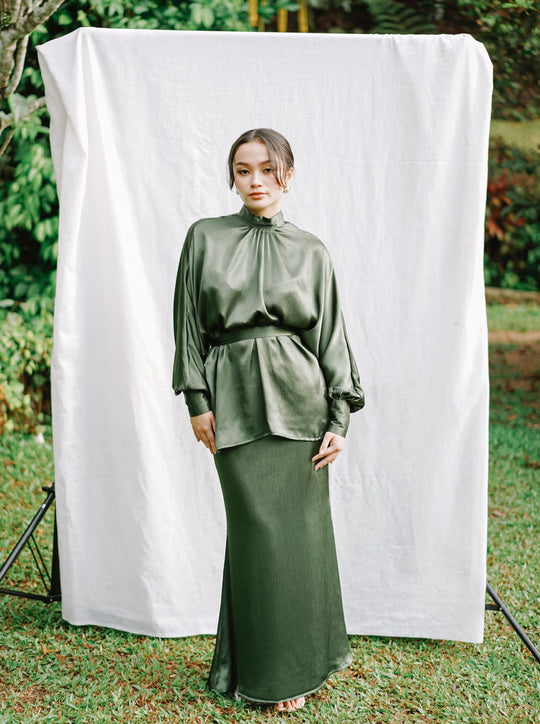 Dinda Kurung Set in Olive