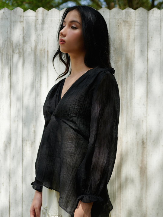 Heidi Top in Ivy Black