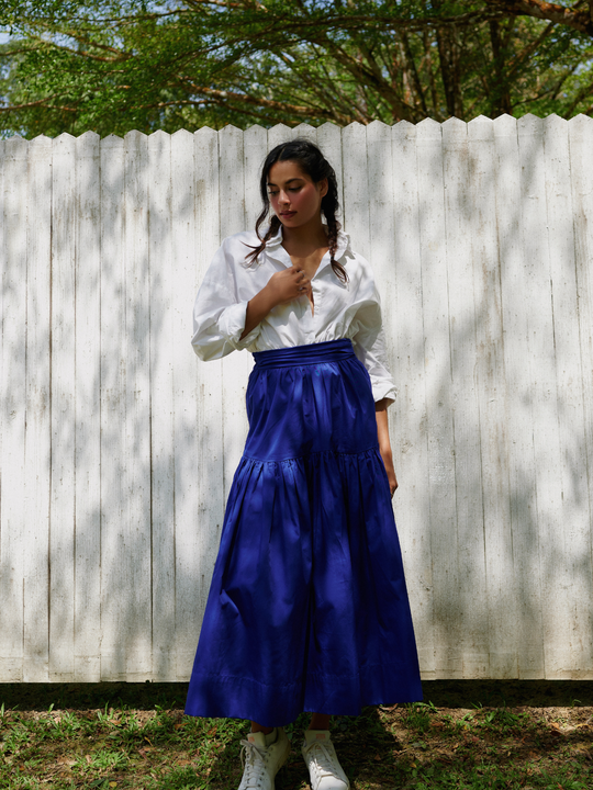 Heather Skirt in Indigo