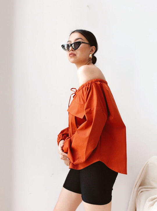 Rae Top in Burnt Orange