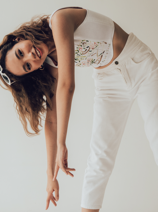 Monica Jeans in White