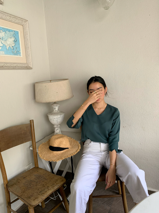 [Upcycle-ed]: Ameli Set in Emerald