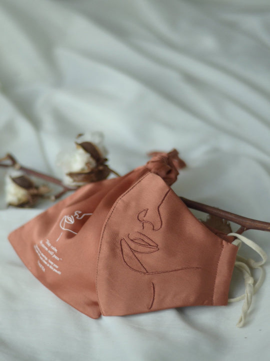 Hanya 4-Ply Ear Loop Embroidery Face Mask