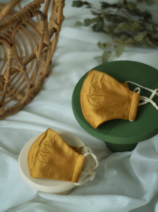 Mummy & Me Embroidery Face Mask Set