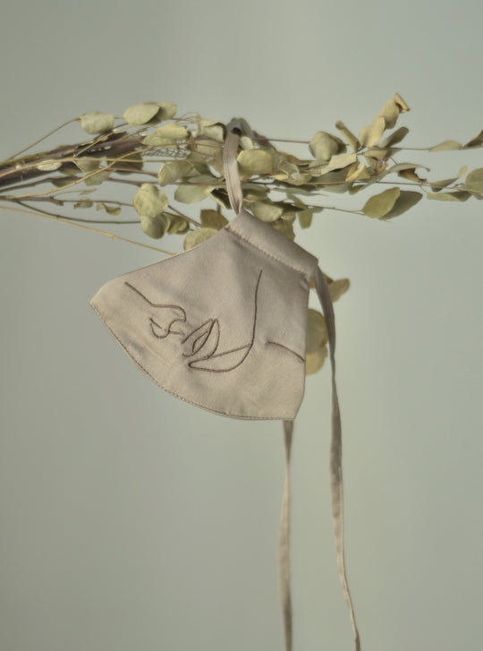 4-Ply Face Mask with String Extension in Mocha