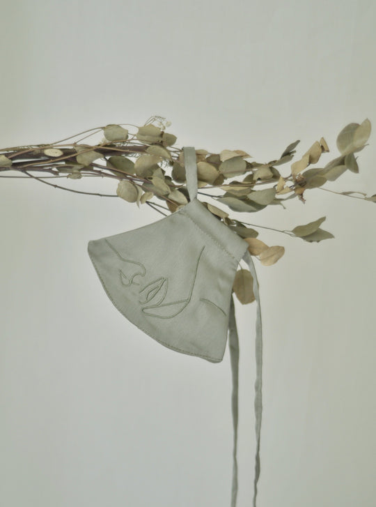 4-Ply Face Mask with String Extension in Sage