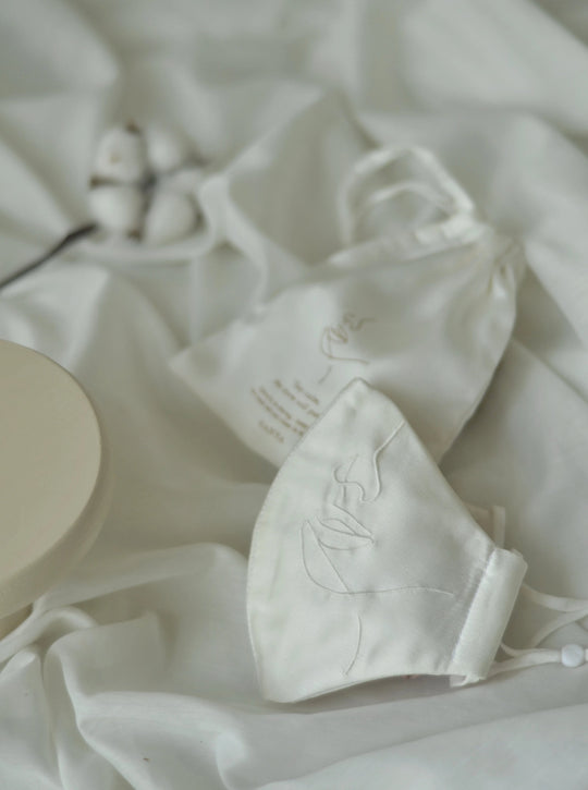 4-Ply Face Mask with Ear Loop in White